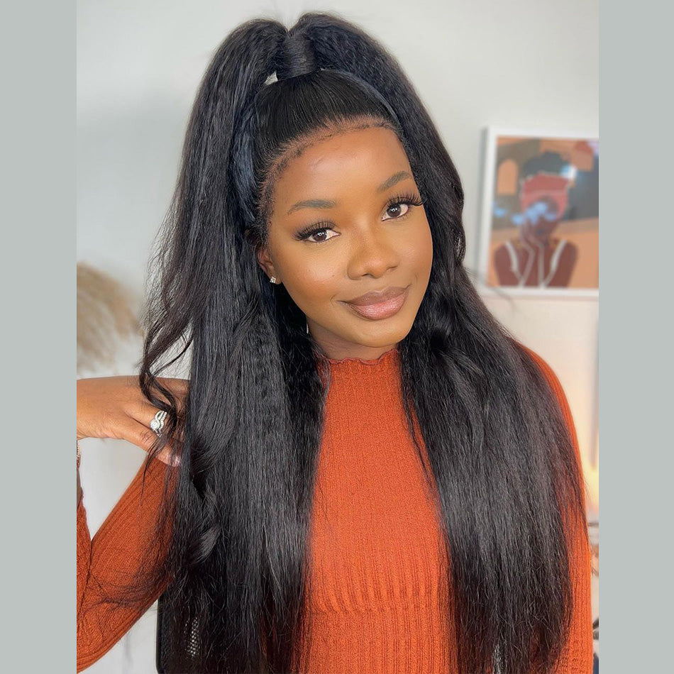 Lace Wig Front Wig Deep Wave Synthetic Wig For Women Brazilian Hair Glueless Curly Soft Wig Natural Human Hair Lace Front Wig